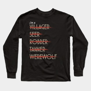 I'm A Werewolf ???- Board Game Inspired Graphic - Tabletop Gaming  - BGG Long Sleeve T-Shirt